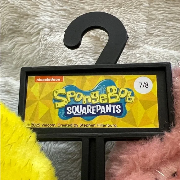 Women’s SpongeBob SquarePants & Patrick Fuzzy Sparkly Slippers - Pink and Yellow - Picture 5 of 10